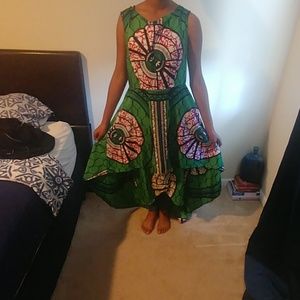 African print dress